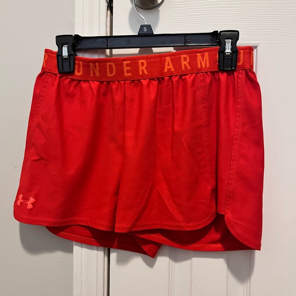 Under Armour Scarlet Red Training Shorts